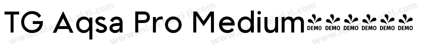 TG Aqsa Pro Medium字体转换